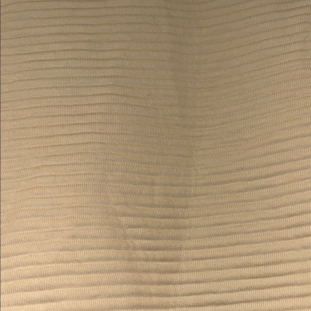Cortefiel Cream Ribbed Top - Picture 3 of 4